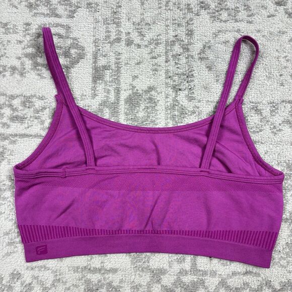 Fabletics Sports Bra Women's Sports Adjustable Seamless Purple Size Large - Picture 4 of 4